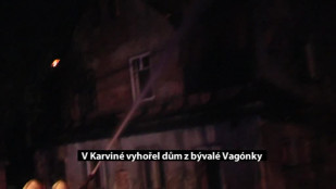 V Karviné vyhořel dům v bývalé Vagónce