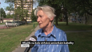 Mladík na kole v Havířově strhává seniorkám kabelky