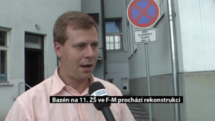 Bazén na 11. ZŠ prochází rekonstrukcí