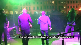 Britská kapela Kava kava koncertovala na náměstí v Novém Jičíně