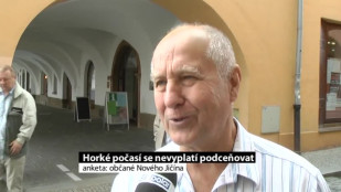 Horké počasí se nevyplatí podceňovat ani v Novém Jičíně