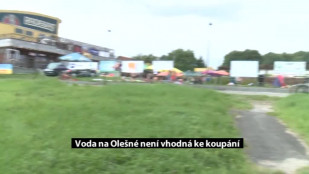 Voda na Olešné není vhodná ke koupání