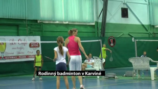 Rodinný badminton v Karviné