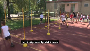 Děti z lyžařské školy ČMLS poctivě trénují i v létě