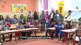 I prvňáci v Havířově si sedli dnes poprvé za své lavice