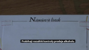 Probíhají rozsáhlé kontroly prodeje alkoholu