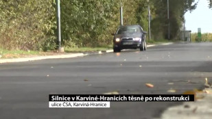 Ulice ČSA v Karviné-Hranicích po rekonstrukci