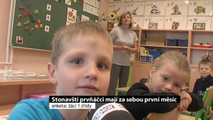 Prvňáci po měsíci ve škole