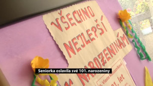 Seniorka oslavila své 101. narozeniny