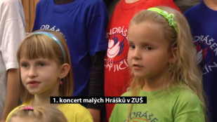 1. koncert malých Hrášků v ZUŠ v Novém Jičíně