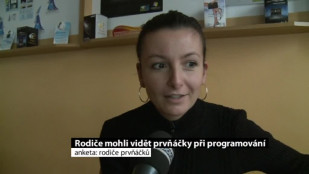 Rodiče mohli vidět prvňáčky při programování