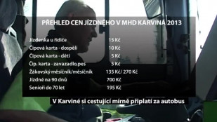 V Karviné si cestující mírně připlatí za autobus