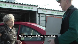 Sběrné dvory ve Frýdku-Místku rozdávají dárky