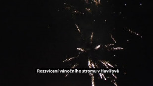 Rozsvícení vánočního stromu a ohňostroj v Havířově