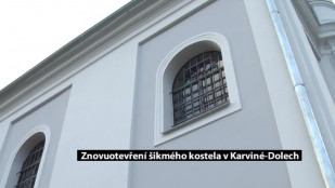 Šikmý kostel v Karviné-Dolech má za sebou úspěšnou rekonstrukci