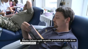 Město Orlová opět ocenilo pravidelné dárce krve