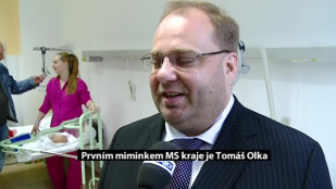 Prvním miminkem Moravskoslezského kraje je Tomáš Olka z Frýdku-Místku