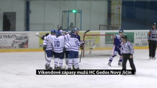 Víkendové zápasy mužů HC Gedos Nový Jičín