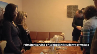 Primátor Karviné přijal úspěšné studenty gymnázia