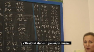 Gymnazisté ze Studentské v Havířově ve třídách mrznou