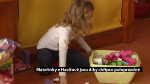 Některé mateřinky v Havířově jsou díky chřipce poloprázdné