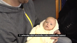 1. orlovské dítě letošního roku navštívilo radnici