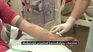 Modernější prostředí hemodialýzy v Karviné