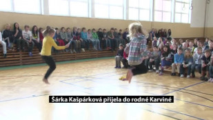 Šárka Kašpárková navštívila karvinskou ZŠ Slovenská