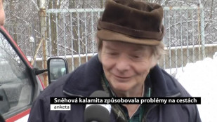 Sněhová kalamita způsobovala problémy na cestách