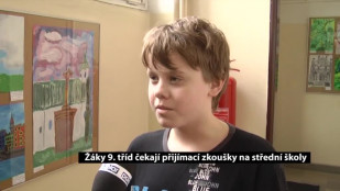 Žáky 9. tříd čekají přijímací zkoušky na střední školy