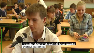 Primátor města debatoval s žáky ze ZŠ Mládežnická