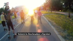 Večerní in-line bruslení v Karviné