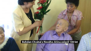 Bohdan Chvátal z Nového Jičína oslavil 100 let