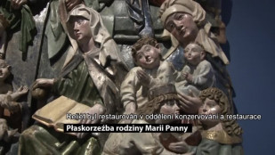 Płaskorzeźba rodziny Marii Panny - Reliéf rodiny Panny Marie