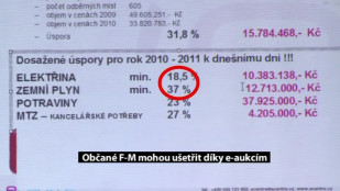 Občané Frýdku-Místku mohou ušetřit díky e-aukcím