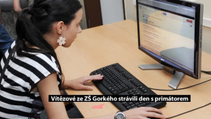 Vítězné družstvo ze ZŠ Gorkého strávilo den s primátorem