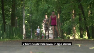 V Karviné otevřeli novou in-line stezku v zámeckém parku