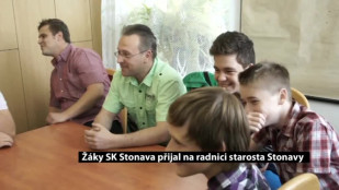 Žáky SK Stonava přijal na radnici starosta Stonavy