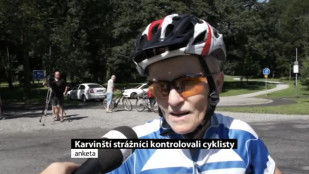 Karvinští strážníci kontrolovali výbavu cyklistů