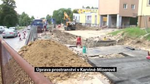 Úpravy prostranství v Karviné-Mizerově