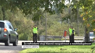 Za nehodami stojí hlavně neopatrnost a neohleduplnost