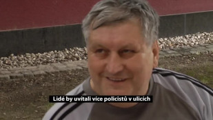 Lidé by uvítali více policistů v ulicích