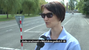 Jízda zručnosti s Městskou policií F-M