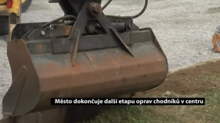 Město dokončuje další etapu oprav chodníků v centru