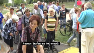 Recesní štafeta na 700 metrů  v Novém Jičíně