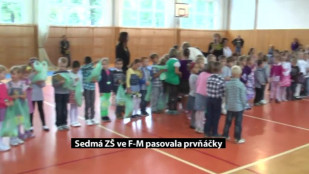 Sedmá ZŠ ve F-M pasovala prvňáčky