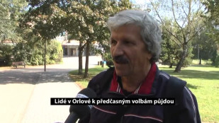 Lidé v Orlové k předčasným volbám půjdou