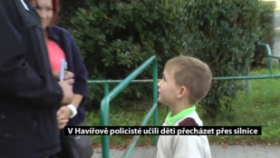 Policisté poučili školáky, jak přecházet přes silice