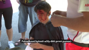 Pohádkové bytosti učily děti první pomoci