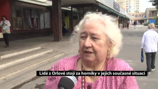 Lidé z Orlové stojí za horníky v jejich současné situaci